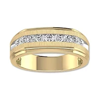 Lab Created 1/2 Cttw IGI-Certified Lab-Grown Diamond Men's Ring 10K White Gold, 10