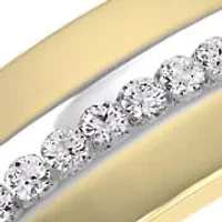 0.050 Ct.tw Natural Diamond Ring/Band in 10K Yellow Gold