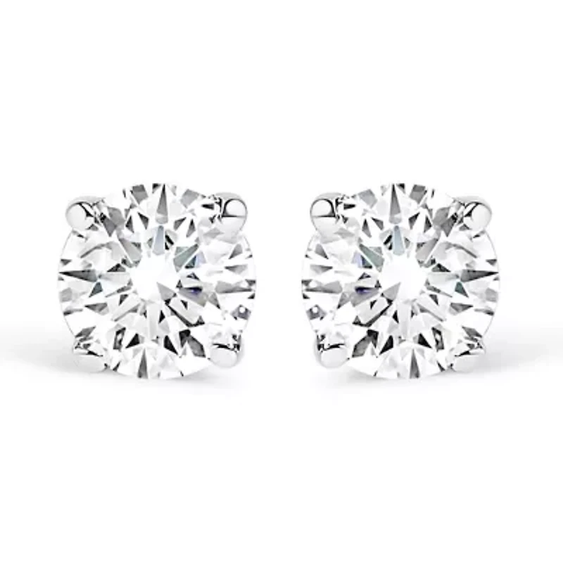 IGI Certified 1.00 Cttw Diamond 14K White Gold Stud Earrings