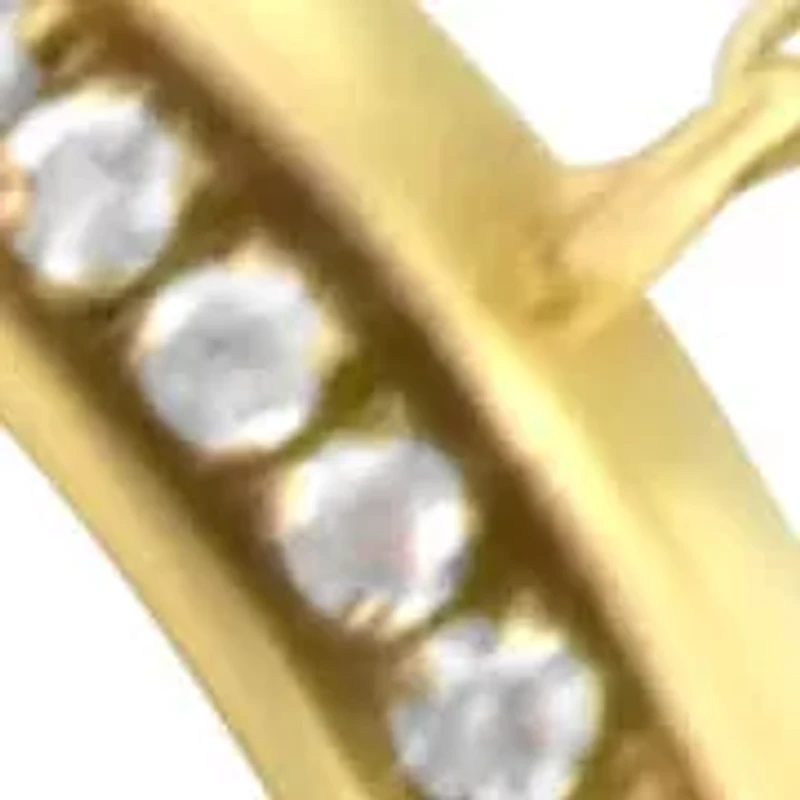 14K Yellow Gold 1/4 Cttw Diamond Ring and Bracelet Hand Chain