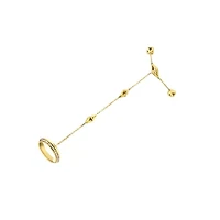 14K Yellow Gold 1/4 Cttw Diamond Ring and Bracelet Hand Chain