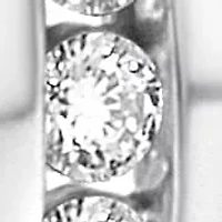 14k White Gold 1.0 Cttw Diamond Hoop Earrings