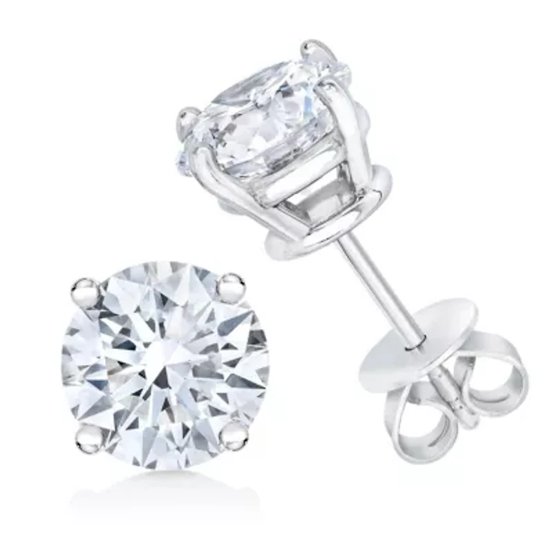 Lab Created IGI 14K White Gold 1/2 Cttw Lab Grown Diamond Stud Earrings