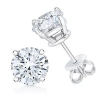 Lab Created IGI 14K White Gold 1/2 Cttw Lab Grown Diamond Stud Earrings