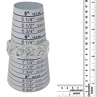 18K White Gold 3 1/4 Cttw Diamond Openwork Bangle Cuff Bracelet