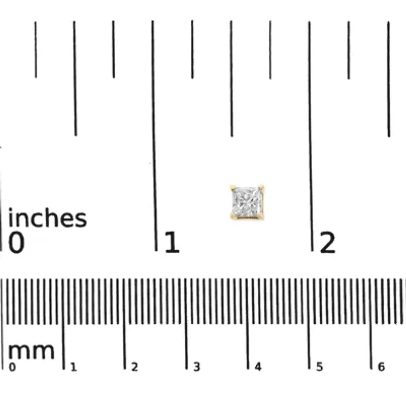 IGI Certified 14K Yellow Gold 1.00 Cttw Diamond Stud Earrings