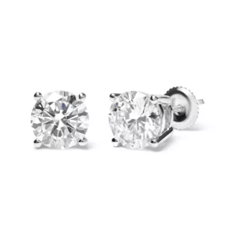 Lab Created IGI 14K White Gold 5.00 Cttw Lab Grown Diamond Stud Earring