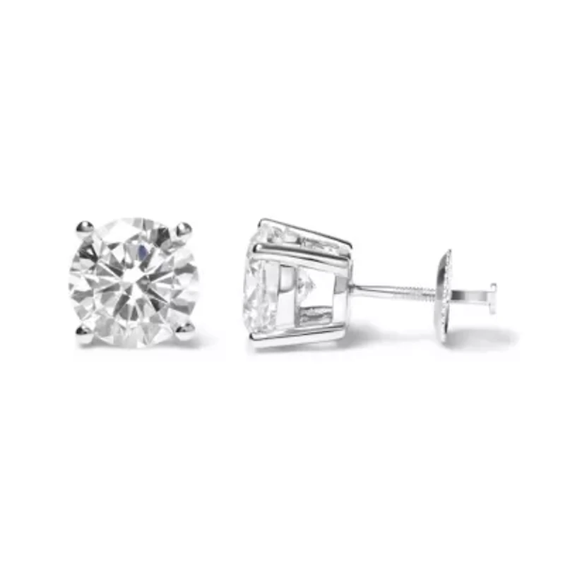 Lab Created IGI 14K White Gold 5.00 Cttw Lab Grown Diamond Stud Earring