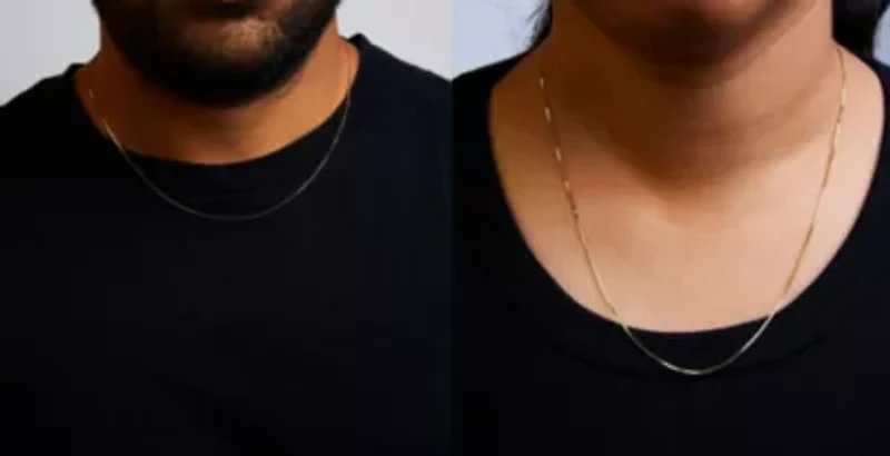 Solid 14K Yellow Gold 0.75mm Classic Box Chain Necklace