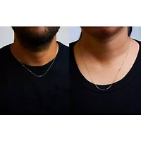 Unisex Solid 14K Yellow Gold 1.5mm Paperclip Chain Necklace - 18 Inches