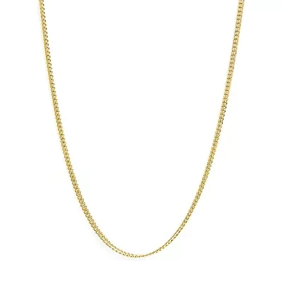 Semi-Solid 14K Yellow Gold Miami Cuban Chain Necklace - Unisex Chain