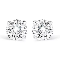 IGI 14K White Gold 1.0 cttw Diamond Push Back Stud Earrings