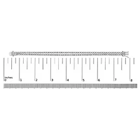 18K White Gold 5 3/5 Ctw Diamond Double Row Link Tennis Bracelet