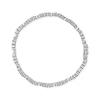 18K White Gold 3 3/4 Cttw Diamond Art Deco Link Bracelet