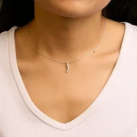 Lab Created Silver 1/4 Cttw Lab Grown Diamond Journey Pendant Necklace