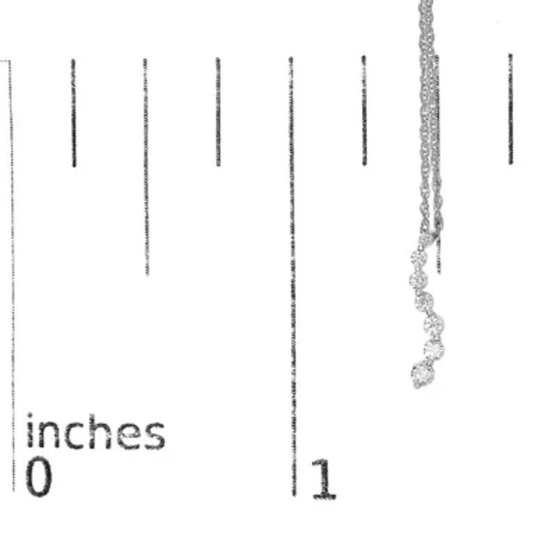 Lab Created Silver 1/4 Cttw Lab Grown Diamond Journey Pendant Necklace