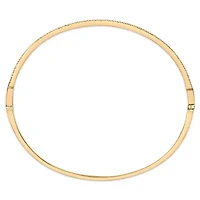 14K Yellow Gold 1/3 Cttw Diamond Half Eternity Bangle Bracelet