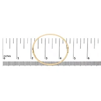 14K Yellow Gold 1/3 Cttw Diamond Half Eternity Bangle Bracelet