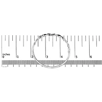 .925 Sterling Silver 3/8 Cttw White and Black Diamond Swirl Bangle Bracelet