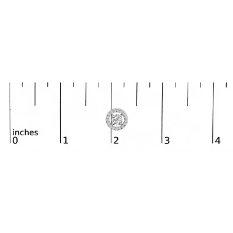 Lab Created Men's 14K White Gold 1 3/4 Cttw Lab Grown Diamond Halo Cufflink