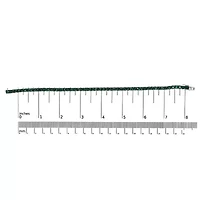 Lab Created Men's .925 Sterling Silver Created Green Emerald Tennis Bracelet