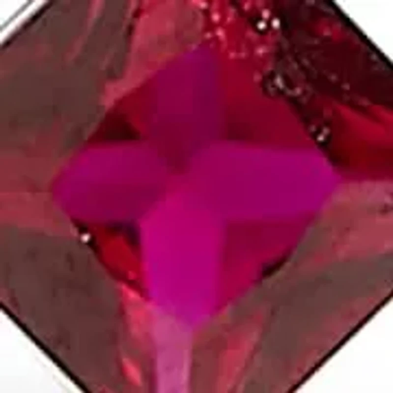 Lab Created Silver Created Ruby and Sapphire Adjustable Tennis Chain Bracelet