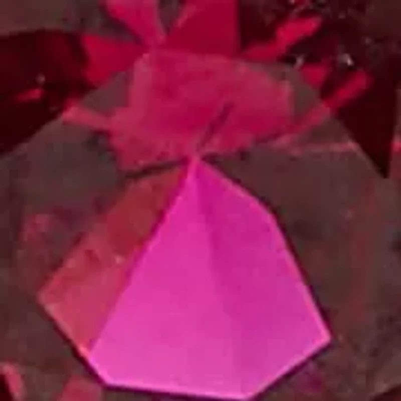 Lab Created Silver 7X7MM Created Red Ruby Solitaire Bangle Bracelet