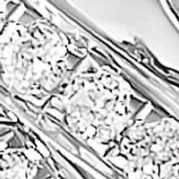 14K White Gold Black Pearl and Diamond Accent Dangle Earrings