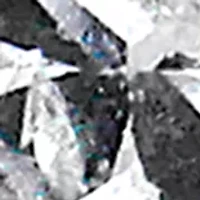 Silver 1/4 Cttw Princess-Cut Diamond Solitaire Stud Earrings