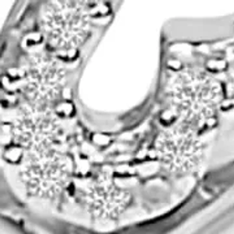 Silver Diamond Accent Heart Infinity Bolo Adjustable Bracelet