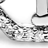 .925 Sterling Silver 1/5 Cttw Diamond Mom Bangle Bracelet