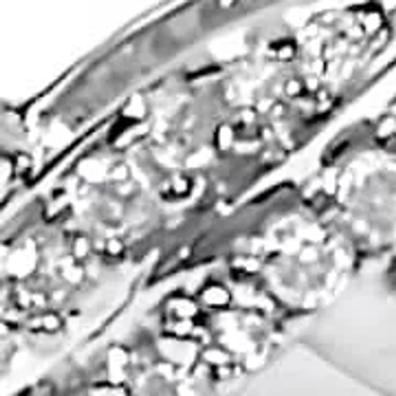 Silver 1/2 Cttw Diamond Infinity Link Bolo Bracelet