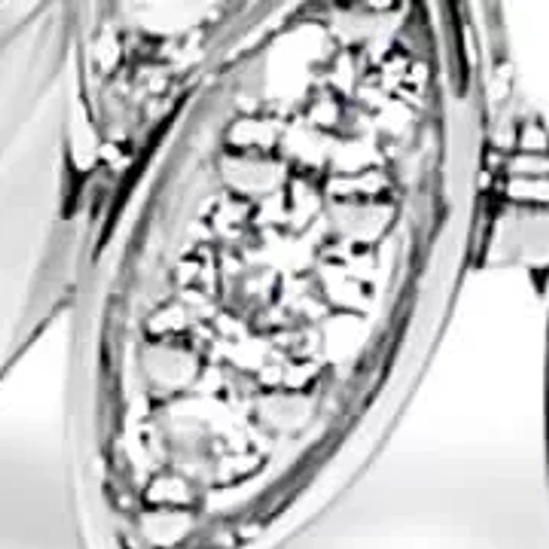 .925 Sterling SIlver 1.00 Cttw Marquise Link Bracelet