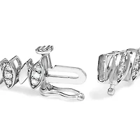 .925 Sterling SIlver 1.00 Cttw Marquise Link Bracelet