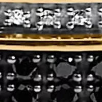 Men's 14K Yellow Gold over Silver 1.0 Cttw Black and White Diamond ID Link Bracelet