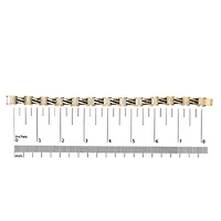 Men's 14K Yellow Gold over Silver 2.0 Cttw Black Diamond Link Bracelet