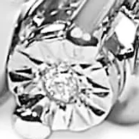 .925 Sterling Silver 1/4 Cttw Diamond Station and S Link Bracelet