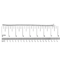 .925 Sterling Silver 1/4 Cttw Diamond Station and S Link Bracelet