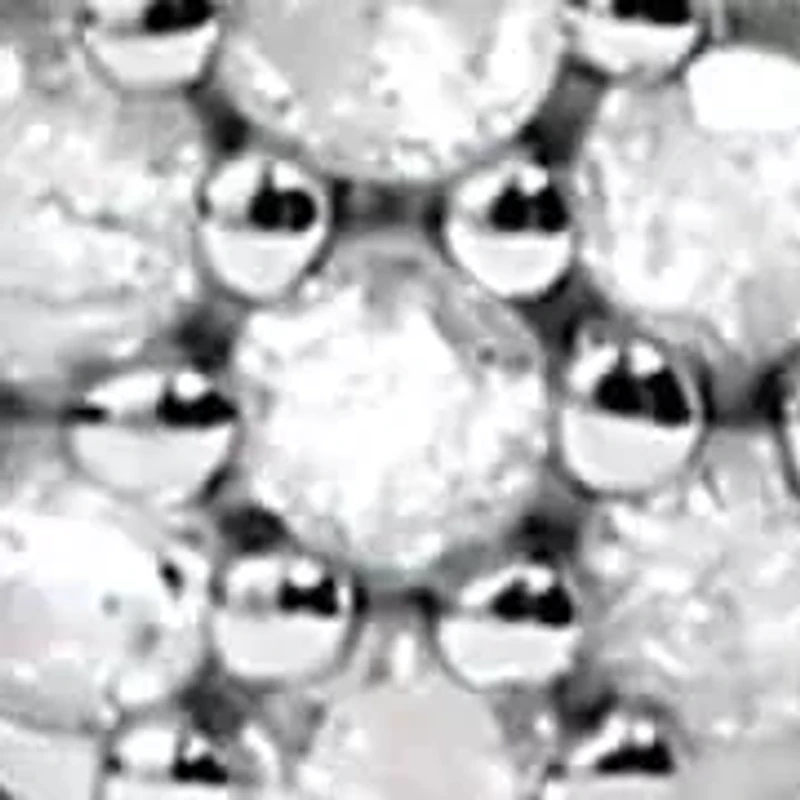 Silver 1/6 Diamond Spiral Twist Drop and Dangle Earrings