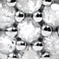 Silver 1/6 Diamond Spiral Twist Drop and Dangle Earrings