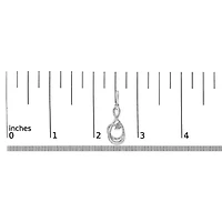 Silver 1/6 Diamond Spiral Twist Drop and Dangle Earrings