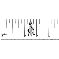 Black Rhodium and Silver 3/4 Cttw Diamond Chandelier Earrings