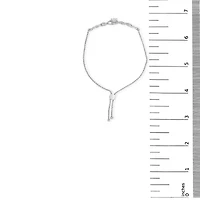 Lab Created Silver Created White Sapphire Knotted Twist Bolo Bracelet