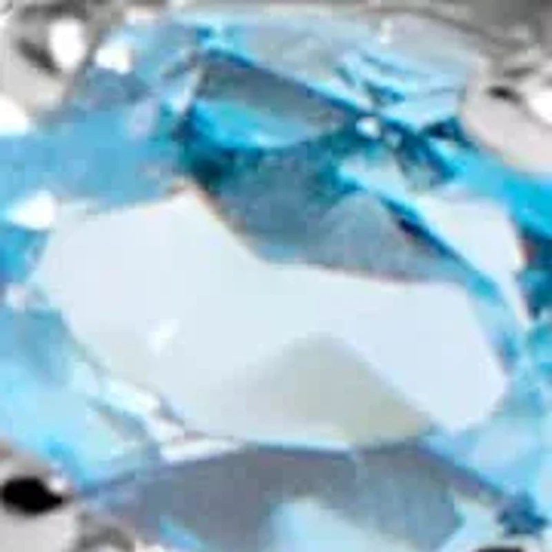 Lab Created Silver Swiss Blue Topaz and White Sapphire Bolo Bracelet