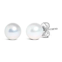 14K Gold 4.5-5MM Cultured Freshwater Pearl Solitaire Stud Earrings
