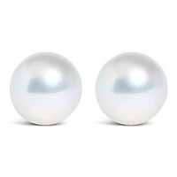 14K Gold 6-6.5MM Cultured Freshwater Pearl Solitaire Stud Earrings