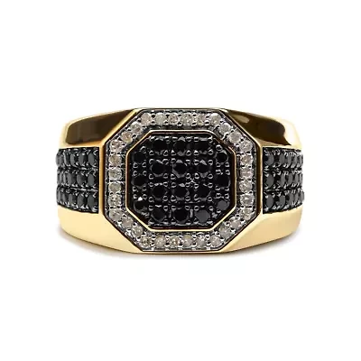 Men's 10K Yellow Gold 1 1/4 Cttw Diamond Band Ring