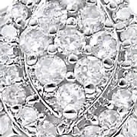 Silver 1/2 Cttw Diamond Engagement Bridal Set