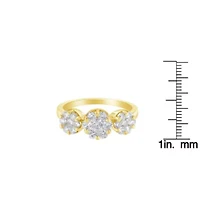 14K Yellow Gold 1-1/4 Cttw Diamond Engagement or Fashion Ring