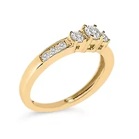 10K 1/2 Cttw Diamond Three Stone Ring